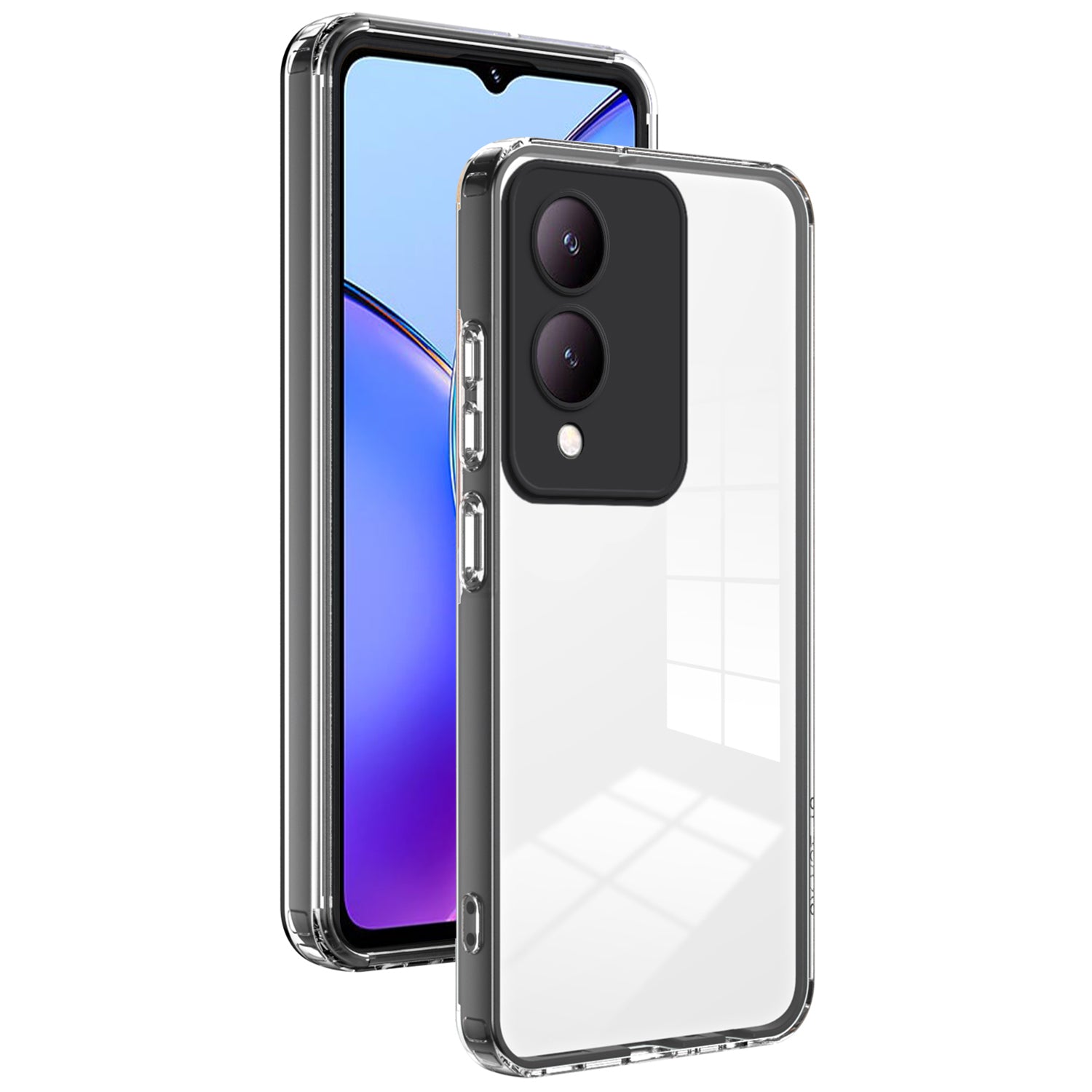 For vivo Y17s 4G Protective Case TPU+PC Clear Phone Cover For vivo Y17s 4G Protective Case TPU+PC Clear Phone Cover